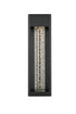 Elegant Lighting 1 Light Amaris 19 inch LED Outdoor Wall sconce in Black in Black and Clear Finish Model: OD604W19BK