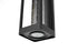 Elegant Lighting 1 Light Amaris 22 inch LED Outdoor Wall sconce in Black in Black and Clear Finish Model: OD604W22BK