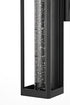Elegant Lighting 1 Light Amaris 22 inch LED Outdoor Wall sconce in Black in Black and Clear Finish Model: OD604W22BK