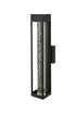 Elegant Lighting 1 Light Amaris 22 inch LED Outdoor Wall sconce in Black in Black and Clear Finish Model: OD604W22BK