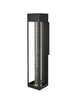 Elegant Lighting 1 Light Amaris 27 inch LED Outdoor Wall sconce in Black in Black and Clear Finish Model: OD604W27BK