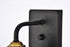 Elegant Lighting 1 Light Anders Collection Wall Sconce D7.1 H8.3 Lt:1 in Black and Brass Finish Model: LD8004W7BK