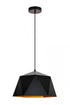 Elegant Lighting 1 Light Arden Collection Pendant D10.2 H6.7 Lt:1 frosted white and Gold Finish in White and Golden Inside Finish Model: LDPD2078