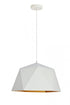 Elegant Lighting 1 Light Arden Collection Pendant D10.2 H6.7 Lt:1 frosted white and Gold Finish in White and Golden Inside Finish Model: LDPD2078