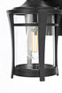 Elegant Lighting 1 Light Artemis 11 inch Outdoor Wall sconce in Black in Black and Clear Finish Model: OD609W11BK