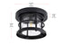 Elegant Lighting 1 Light Carla 8 inch Outdoor Flush Mount in Black in Black and Clear Finish Model: OD614F8BK