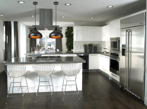 Elegant Lighting 1 Light Circa Collection Pendant D12.5 Inch H10 Inch Lt:1 in Black Finish Model: LDPD2046