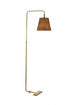 Elegant Lighting 1 Light Flos rattan bell shade floor lamp in brass Model: LD5102FL24BR