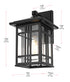 Elegant Lighting 1 Light Harley 13 inch Outdoor Wall sconce in Black in Black and Clear Finish Model: OD613W13BK