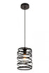 Elegant Lighting 1 Light Hopper Collection Pendant D7.9 H11.8 Lt:1 in Black Finish Model: LDPD2086