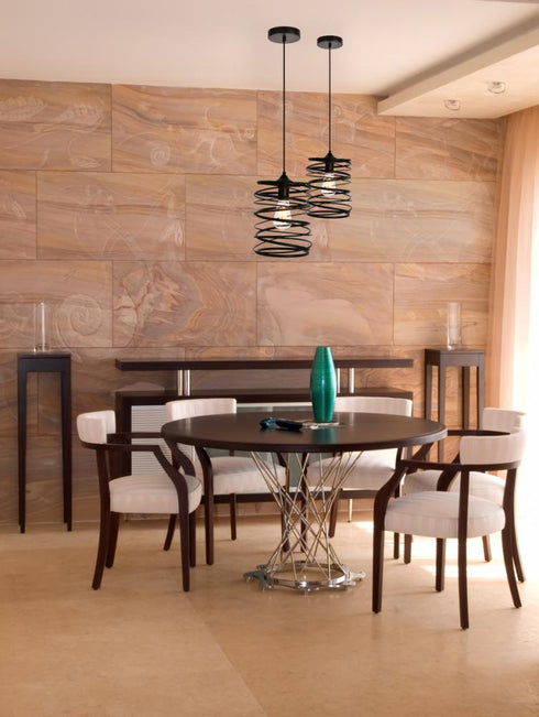 Elegant Lighting 1 Light Hopper Collection Pendant D7.9 H11.8 Lt:1 in Black Finish Model: LDPD2086