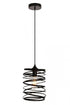 Elegant Lighting 1 Light Hopper Collection Pendant D7.9 H11.8 Lt:1 in Black Finish Model: LDPD2086