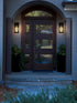 Elegant Lighting 1 Light Jada 15 inch Outdoor Wall sconce in Black in Black and Clear Finish Model: OD607W15BK