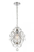 Elegant Lighting 1 Light Kirin Collection Pendant D11.3 H16.5 Lt:1 in Chrome Finish Model: LD5017D11C