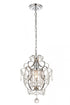 Elegant Lighting 1 Light Kirin Collection Pendant D11.3 H16.5 Lt:1 in Chrome Finish Model: LD5017D11C
