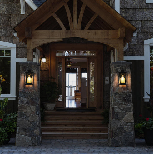 Elegant Lighting 1 Light Luz 14 inch Outdoor Wall sconce in Black in Black and Clear Finish Model: OD605W14BK