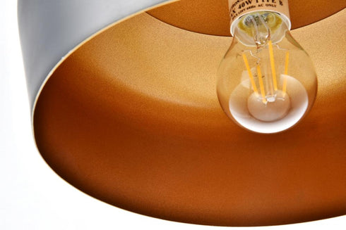Elegant Lighting 1 Light Nora Collection Pendant D11.5 Inch H9 Inch Lt:1 in Black finish Model: LDPD2003