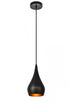 Elegant Lighting 1 Light Nora Collection Pendant D6 Inch H11.5 Inch Lt:1 in Black finish Model: LDPD2001