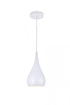 Elegant Lighting 1 Light Nora Collection Pendant D6 Inch H11.5 Inch Lt:1 in Black finish Model: LDPD2001