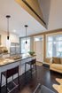 Elegant Lighting 1 Light Placido Collection Pendant D5.9 H14.2 Lt:1 in Black and Clear Finish Model: LDPD2119