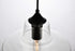 Elegant Lighting 1 Light Placido Collection Pendant D9.8 H9.3 Lt:1 in Black and Clear Finish Model: LDPD2118
