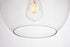 Elegant Lighting 1 Light Placido Collection Pendant D9.8 H9.8 Lt:1 in Black and Clear Finish Model: LDPD2113