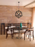 Elegant Lighting 1 Light Redmond Collection Pendant D19.7 H22.6 Lt:1 in Black Finish Model: LDPD2111