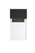 Elegant Lighting 1 Light Ronin 11 inch LED Outdoor Wall sconce in Black in Black and Clear Finish Model: OD603W11BK