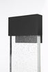 Elegant Lighting 1 Light Ronin 11 inch LED Outdoor Wall sconce in Black in Black and Clear Finish Model: OD603W11BK