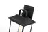 Elegant Lighting 1 Light Saul 13 inch Outdoor Wall sconce in Black in Black and Clear Finish Model: OD612W13BK