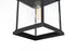 Elegant Lighting 1 Light Saul 13 inch Outdoor Wall sconce in Black in Black and Clear Finish Model: OD612W13BK