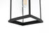 Elegant Lighting 1 Light Saul 16 inch Outdoor Wall sconce in Black in Black and Clear Finish Model: OD612W16BK