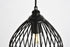Elegant Lighting 1 Light Sayer Collection Pendant D7.9 H8.9 Lt:1 in Black Finish Model: LDPD2093