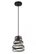 Elegant Lighting 1 Light Sybil Collection Pendant D7.5 H9.2 Lt:1 in Matte Black Finish Model: LDPD3011