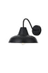 Elegant Lighting 1 Light Tinsley 15 inch Outdoor Wall sconce in Black in Black and Clear Finish Model: OD610W15BK
