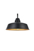 Elegant Lighting 1 Light Tinsley 20 inch Outdoor Wall sconce in Black in Black and Clear Finish Model: OD610W18BK