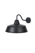 Elegant Lighting 1 Light Tinsley 20 inch Outdoor Wall sconce in Black in Black and Clear Finish Model: OD610W18BK