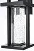 Elegant Lighting 1 Light Uriah 16 inch LED Outdoor Wall sconce in Black in Black and Clear Finish Model: OD602W15BK