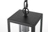 Elegant Lighting 1 Light Veda 13 inch Outdoor Pendant in Black in Black and Clear Finish Model: OD608H13BK