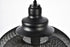 Elegant Lighting 1 Light Warren Collection Pendant D13.5 Inch H11 Inch Lt:1 in Black Finish Model: LDPD2032