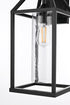 Elegant Lighting 1 Light Zora 19 inch Outdoor Wall sconce in Black in Black and Clear Finish Model: OD606W19BK