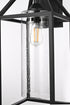 Elegant Lighting 1 Light Zora 24 inch Outdoor Wall sconce in Black in Black and Clear Finish Model: OD606W24BK