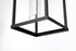 Elegant Lighting 1 Light Zora 24 inch Outdoor Wall sconce in Black in Black and Clear Finish Model: OD606W24BK