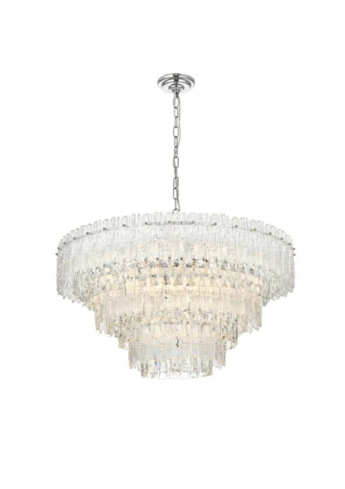 Elegant Lighting 10 Light Emilia 31 Inch Pendant Light in Chrome Model: 1780D31C