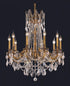 Elegant Lighting 10 Light Rosalia Hang D28 Inch H31 Inch L10 DB G RC in Dark Bronze Finish Model: 9210D28DB-GT/RC