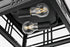 Elegant Lighting 2 Light Harley 11 inch Outdoor Flush Mount in Black in Black and Clear Finish Model: OD613F5BK