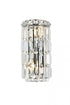 Elegant Lighting 2 Light Maxime 6 inch black wall sconce in Black and Clear Finish Model: V2030W6BK/RC