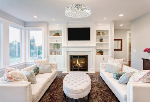 Elegant Lighting 2030F20 Maxim 6 Light Flush Mount