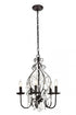 Elegant Lighting 3 Light BLAISE Collection Pendant D15 H20 Lt:3 Oil rubbed bronze Finish Model: LD5003D15ORB
