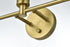 Elegant Lighting 3 Light Gene 3 Light in Satin Gold and Frosted White Glass Wall Sconce Model: LD2317SG